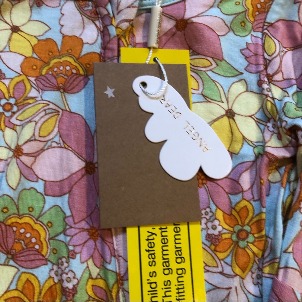 NEW Angel Dear Groovy Floral Footie - Picture 7 of 8